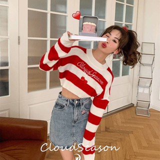เสื้อไหมพรม กันหนาว ลายเชอร์รี่น่ารักและมีพลัง หวาน😻🆕🆕🍒🍒 มี 2 สี รอบอก42-48 。ยาว15