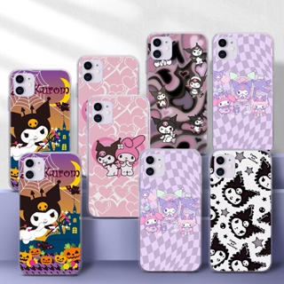 เคสโทรศัพท์มือถือแบบนิ่ม TPU ใส ลายการ์ตูนคุโรมิน่ารัก ERT99 สําหรับ Samsung S10 S10E S20 Fe Lite S20 Ultra S21 Plus