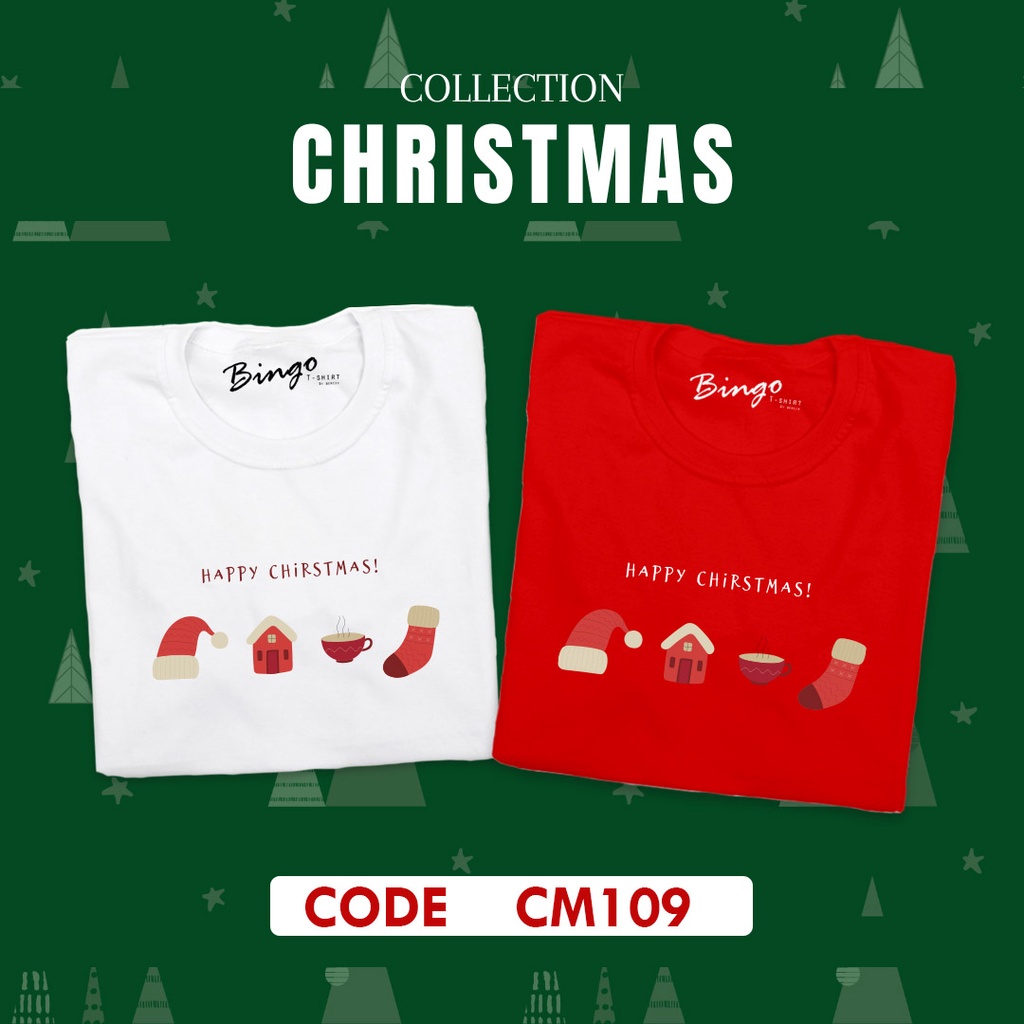 เสื้อยืดลาย Christmas พร้อมส่ง
