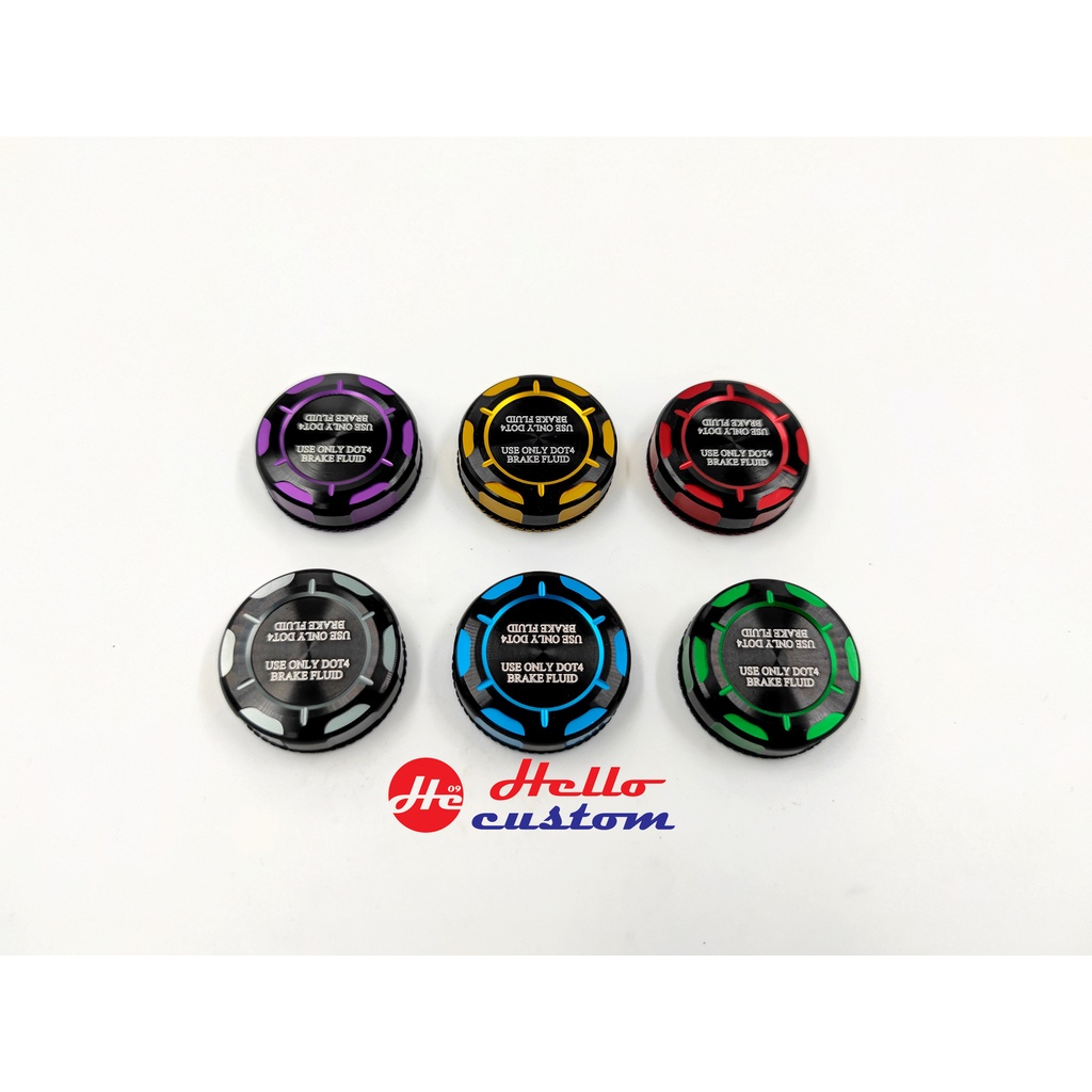 ฝาปั้ม ฝาปิดกระปุกน้ำมันเบรค Brembo / adelin  6 สี