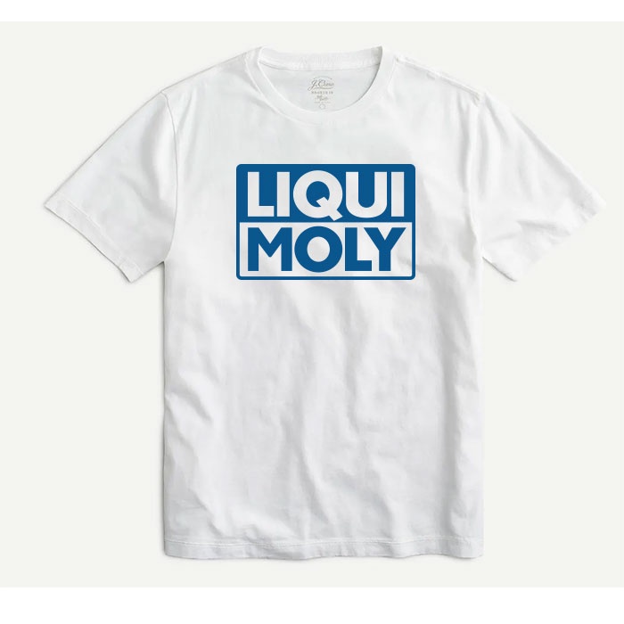 LIQUI MOLY T SHIRT เสื้อยืด น้ำมันเครื่อง รถซิ่ง เครื่องยนต์ ผ้า COTTON 100% SIZE M -3XL