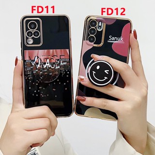 ที่ยึดไฟฟ้า สำหรับ เคส VIVO V27 Y16 Y22s Y02s Y76 5G Y15s Y01 Y22 Y21 Y21T Y35 Y33s Y33T Y52 Y72 Y31 Y30 Y20 Y20i Y20s Y12s Y12A Y3s Y11 Y12 Y15 Y17 Y19 Y91/Y93/Y95 X80 Pro X70 X60 X50 ปลอกหุ้มซิลิโคนนิ่มกันกระแทกสำหรับ