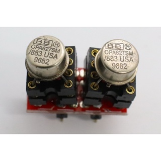 Single OP-AMP ออปแอมป์ OPA627SM/883B ตัวถังเหล็ก ผลิตที่ U.S.A. (ขายเป็นเซ็ต ออปแอมป์2ตัว+ตัวแปลงSingleเป็นDual)พร้อมส่ง