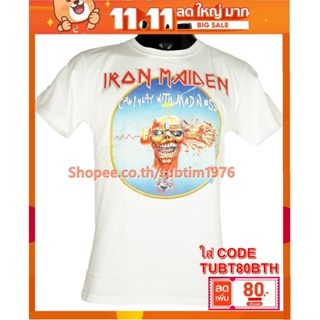 เสื้อวง Iron Maiden เสื้อยืดแฟชั่นวงดนตรี เสื้อวินเทจ ไอเอิร์นเมเดน ไอร่อน IRN8092