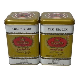 ชาตรามือ กระป๋องสีทอง Cha Tra Mue Extra Gold ชนิดซองเยื่อ TEA BAGS 125g, 50 ซอง 1SETCOMBO/จำนวน 2  กระป๋อง,บรรจุปริมาณ 1