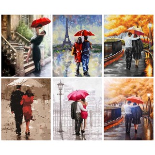 Ruopoty ภาพวาดสีน้ํามัน ตามตัวเลข บนผ้าใบ ขนาด 60x75 ซม. 50x65 ซม. 40x50 ซม. สําหรับตกแต่งบ้าน DIY