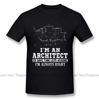 เสื้อยืดผ้าฝ้าย 100 พิมพ์ลาย Architect Architect I M An Architect To Save Time แฟชั่นสําหรับผู้ชาย