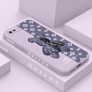 เคสโทรศัพท์มือถือ ซิลิโคน ลายดอกไม้ หมี สําหรับ OPPO F9 F17 F19 Pro