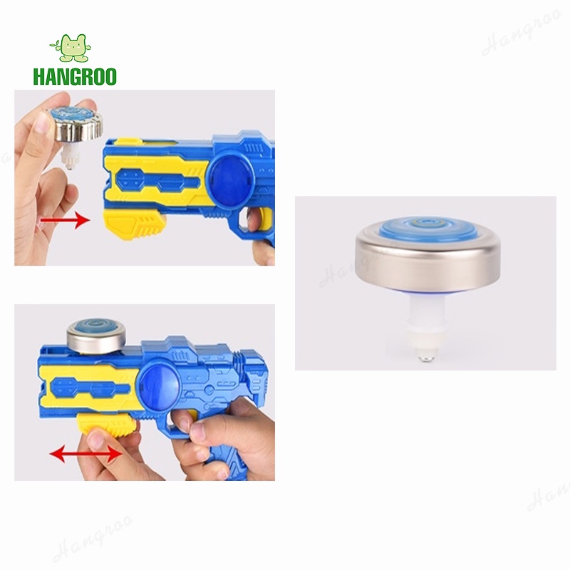 HANGROO 727 ลูกข่าง ของเล่นเด็ก เบย์เบลดแบบปืน เบย์เบลดพลาสติก มีอุปกรณ์ครบ (คละสี)