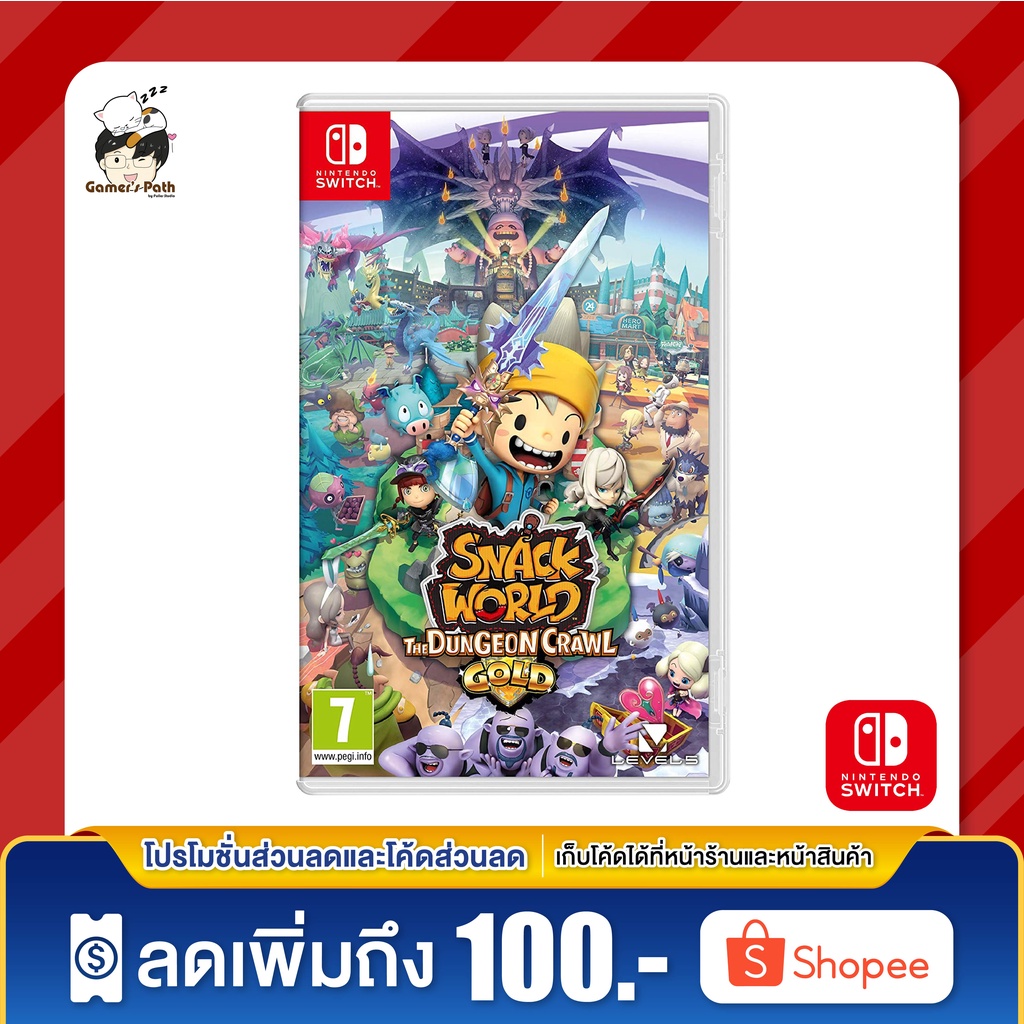 Nintendo Switch: Snack World: The Dungeon Crawl - Gold ของแท้ 100% [มือ 1]