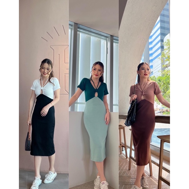 Missseed - Somi dress New collection ใครที่รอเดรสทูโทน น้อมาแล้ววววววว Detail เก๋ไม่เหมือนใคร สวยทุกสีมีให้เลือก3สี