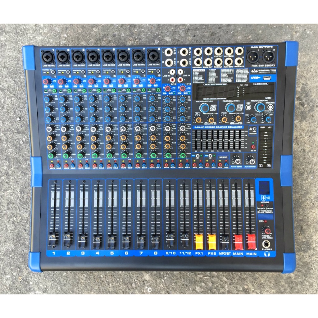 PROEUROTECH PMX-BM12500FX POWERMIXER+BLUETOOTH