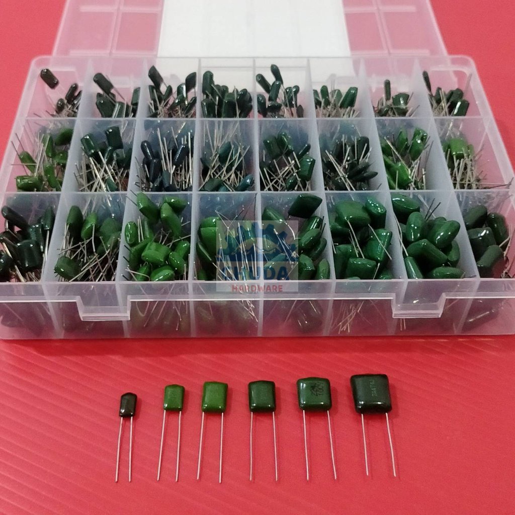 ตัวเก็บประจุ ตัว C ซีไมล่าร์ คาปาซิเตอร์ ไมล่าร์ โพลีเอสเตอร์ Polyester Film 100V 2A102J ถึง 2A823J 