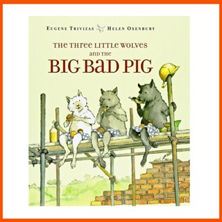 หนังสือนิทาน รูปภาพภาษาอังกฤษ the Three Little Wolves and the Big Bad Pig เสริมการเรียนรู้ สําหรับเด็ก