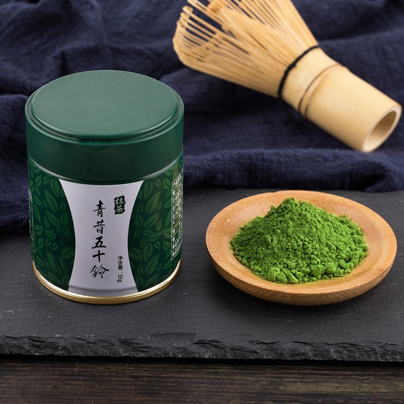   มัทฉะชาเขียวจากอูจิ Uji Matcha Green Tea Qingsakaru 35 g  กระปุก 50 g ซอง [72]