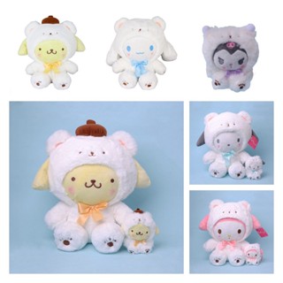 พวงกุญแจ จี้ตุ๊กตา Melody Cinnamoroll Kuromi แบบนิ่ม ของเล่นสําหรับเด็ก