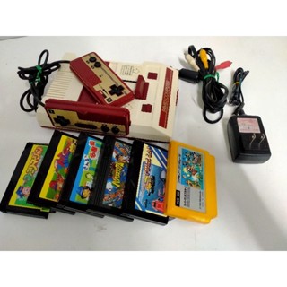 Famicom Japan ระบบ AV PS2  ชุเไฟไทยพร้อมเล่น แถมตลับเกมมารีโอ้ตัวหลักและอื่นๆแบบคละ