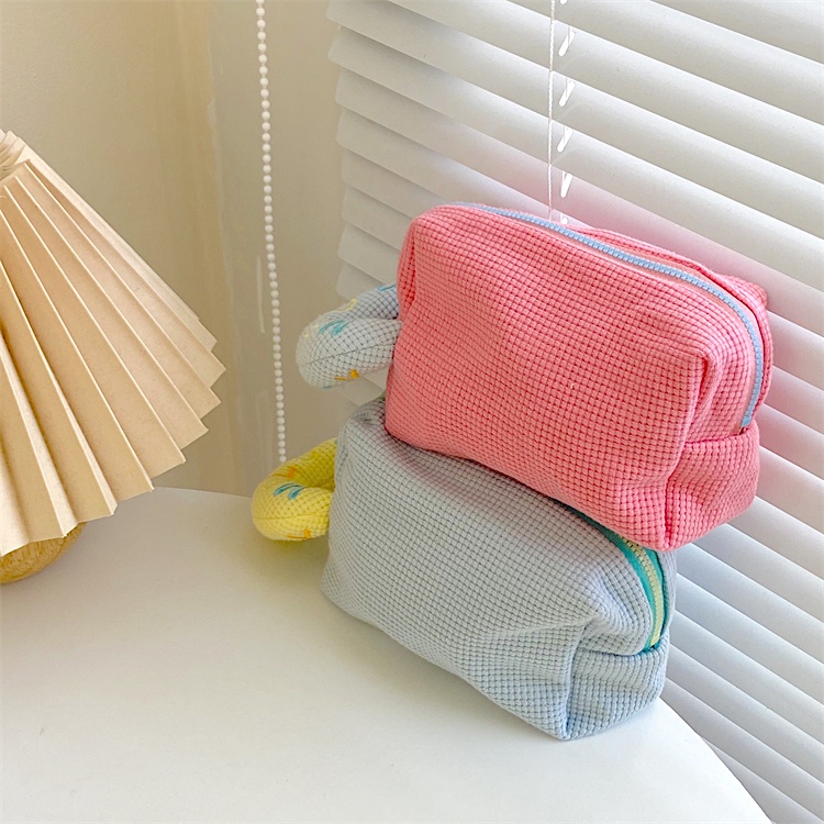 BestoreHome กระเป๋าเครื่องเขียนอเนกประสงค์ กระเป๋าใส่เครื่องสำอาง สีสันน่ารัก