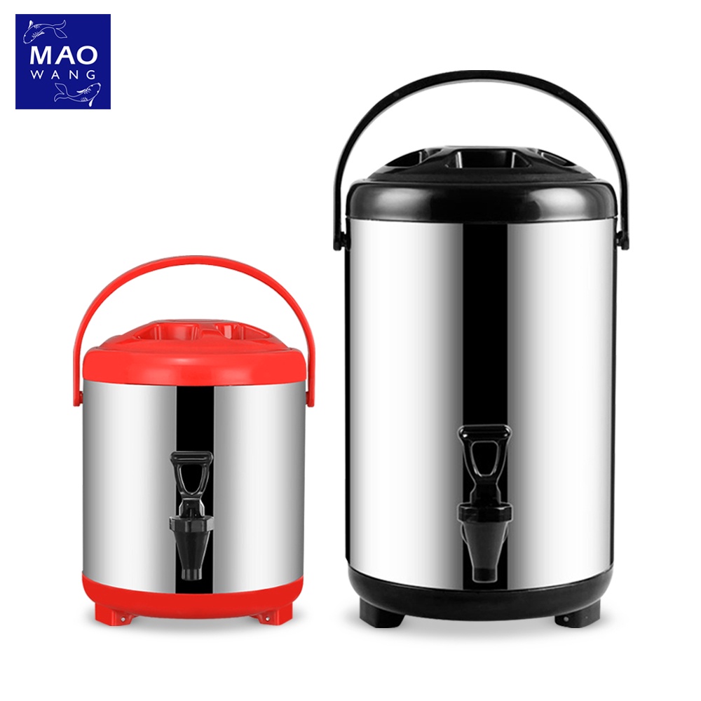MAO Cooler tank tea ถังพักชา สแตนเลส ขนาด 6-12ลิตร ถังชา เก็บอุณหภูมิร้อน-เย็น