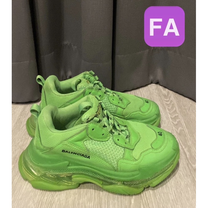 balenciaga triple s green fake
