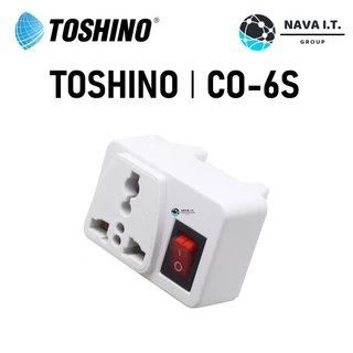 (มีส่งด่วน) TOSHINO CO-6S ปลั๊กแปลงขาแบน มีสวิตซ์สินค้ามีรับประกัน