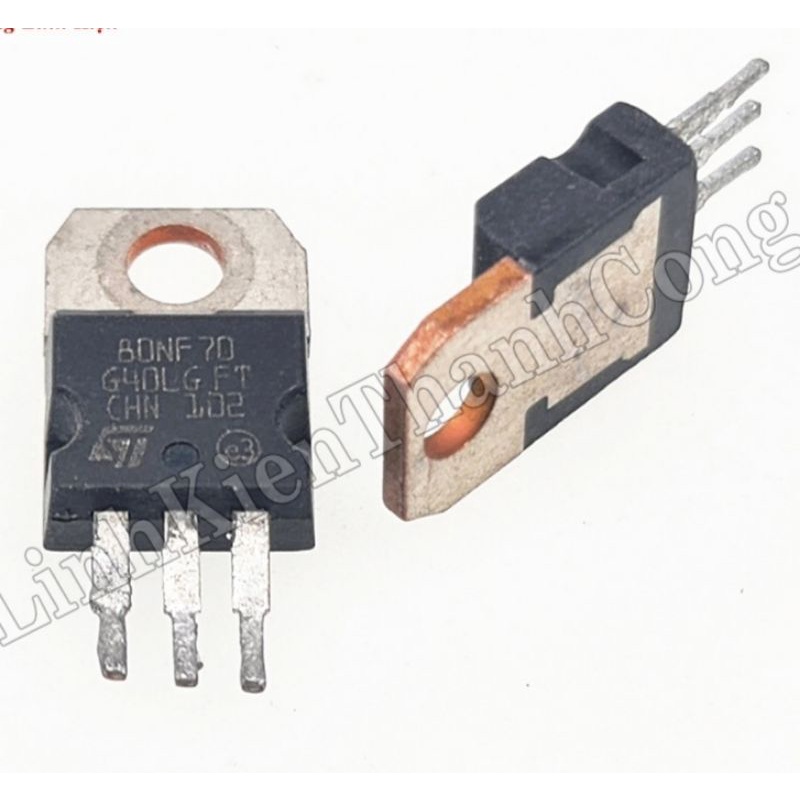 [ชุด 10 ชิ้น] หลังทองแดง Mosfet 80NF70 ถอดแยกชิ้นส่วนคุณภาพดี