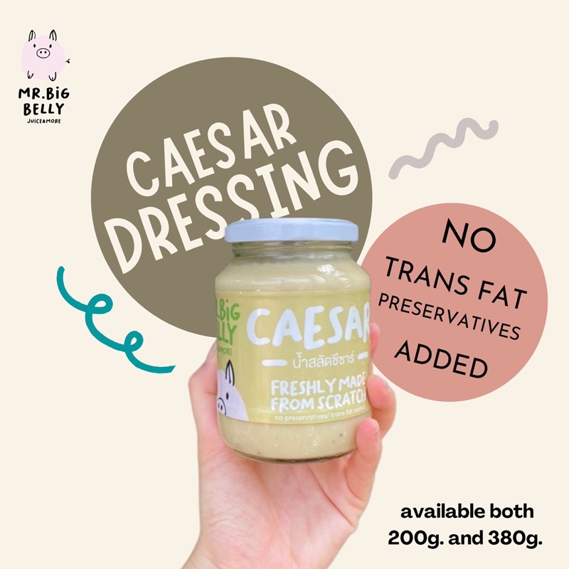 น้ำสลัดซีซาร์ Caesar Dressing Mr.Big Belly: Juice & More