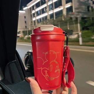 แก้วเก็บอุณหภูมิร้อน-เย็น Mickey สีแดง