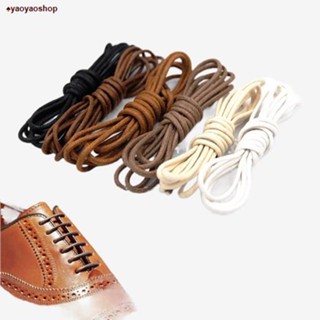 จัดส่งทันที℗❀⊙[100cm] Lacezy เชือกรองเท้าแว๊กซ์ แบบกลม เชือกผูกรองเท้า Wax Rope Shoelaces