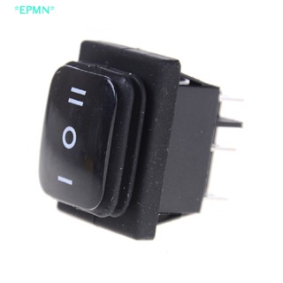 Epmn&gt; ใหม่ สวิตช์โยก สี่เหลี่ยมผืนผ้า กันน้ํา 12V 6Pin DPDT สีดํา