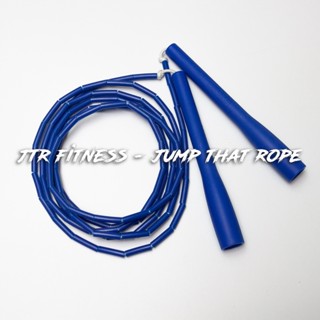 🔵 BLUEBERRY BEADED ROPE 🔵 เชือกลูกปัดสีน้ำเงิน 🔵 20cm Handle For Freestyle Practice Indoor พื้นเรียบๆ 🔵