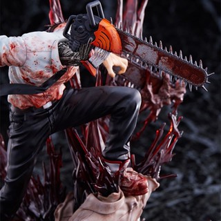 โมเดลฟิกเกอร์ PVC รูปปั้นอนิเมะ Chainsawman Denji ขนาด 29 ซม. สําหรับตกแต่ง