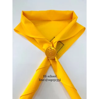 ผ้าพันคอลูกเสือ ตราเจดีย์พระสมุทรปราการ สมุทรปราการ (Freesize) สีเหลือง ผ้าพันคอลูกเสือ เนตรนารี