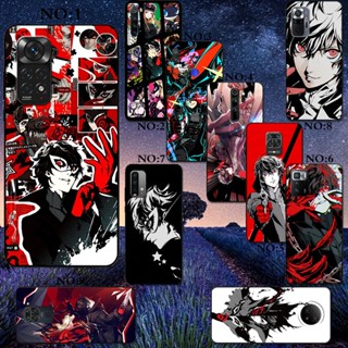 เคสโทรศัพท์ซิลิโคน TPU แบบนิ่ม ลายการ์ตูนอนิเมะ Persona 5 กันกระแทก สําหรับ Redmi Note 10S 10T 5G 11 Pro 11 4G 11S 4G