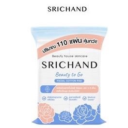 SRICHAND Beauty to Go Facial Cotton สำลี ศรีจันทร์ ปริมาณ 110 แผ่น