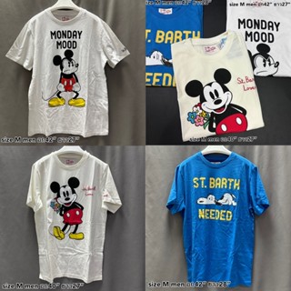 Mc2 Saint Barth เสื้อยืด เสื้อ ผ้าดี ลาย มิกกี้เมาส์ สนู้ปปี้ Mickey Mouse Snoopy ของแท้ ของขวัญ เสื้อผู้ชาย แบรนด์เนม