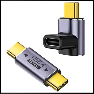 Zevaret อะแดปเตอร์ถ่ายโอนข้อมูล 100w Usb C Type-C ตัวผู้ เป็นตัวเมีย รองรับ 8k 60hz เอาท์พุตวิดีโอ 40gbps