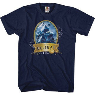 Believe Polar Express T-Shirt เสื้อยืดเท่ เสื้อเชิ้ตชาย เสื้อยืดสีขาวผู้ชาย Tee