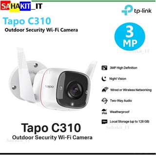 กล้องวงจรปิด TP-Link  Security Wi-Fi Camera ความละเอียด 3 ล้านพิกเซล Outdoor (ภายนอก) รุ่น Tapo C310