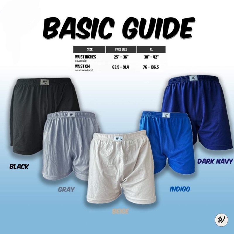 Winner boxer basic guide บ็อกเซอร์ผู้ชาย กางเกงบ๊อกเซอร์ผู้ชาย