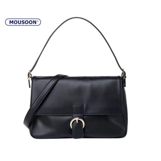 MOUSOON Retro ความจุขนาดใหญ่ผู้หญิงกระเป๋าระเบิด High-end กระเป๋าหนังนุ่มอเนกประสงค์อินเทรนด์ Flip Flap เฉียง CROSS กระเป๋าสตรี