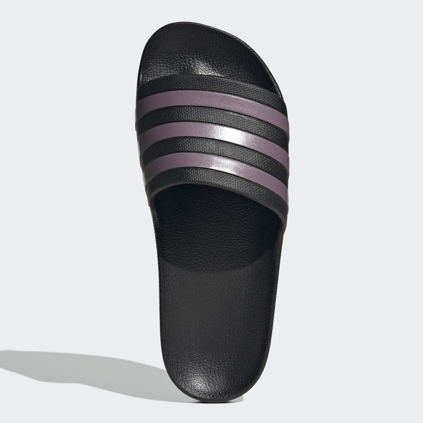 รองเท้าแตะอดิดาส adidas ADILETTE AQUA สีดำแถบม่วง (รหัส GX4279)