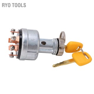 BRyo สวิตช์จุดระเบิด พร้อมกุญแจ 2 ดอก 08086 Xe2 X80 X9120000 แบบเปลี่ยน สําหรับรถขุด Komatsu Pc200 Pc210
