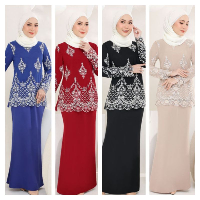 Raisa Kurung Moden Lace! 794 Kurung Moden Raisa! Wudhu Friendly Kurung Lace! ลูกไม้ปัก! เสื้อผู้หญิงทูน่า Nikah Kenduri