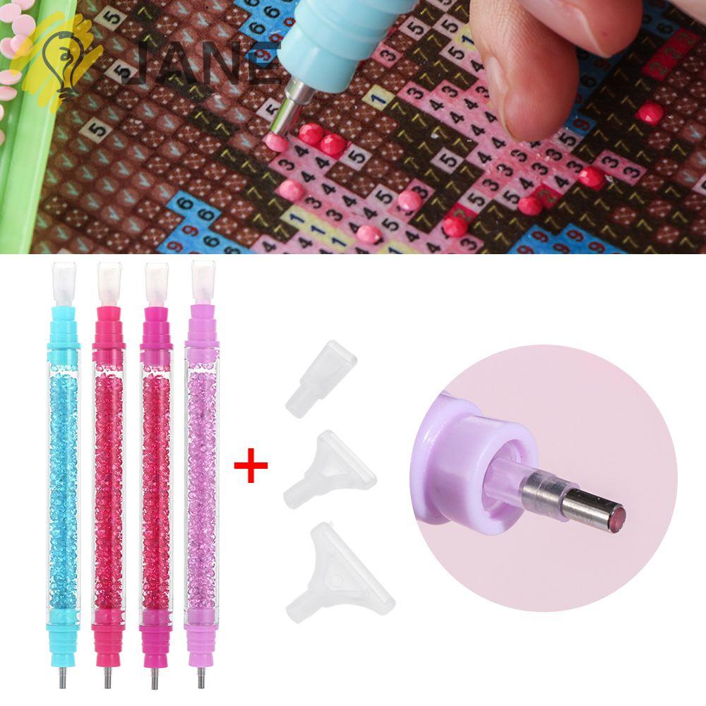 JANE Arts Diamond Painting Pen DIY Crafts Cross Stitch Point Drill Pen Embroidery Sewing Accessories Double Head Handmade 5D Diamond Painting/Multicolor