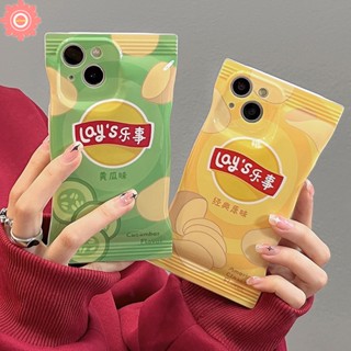 เคสโทรศัพท์มือถือ แบบนิ่ม ลาย Lays Potato Chips น่ารัก สําหรับ IPhone 11 6 6s 7 8 Plus XR 12 14 13 Pro Max X XS Max SE 2020