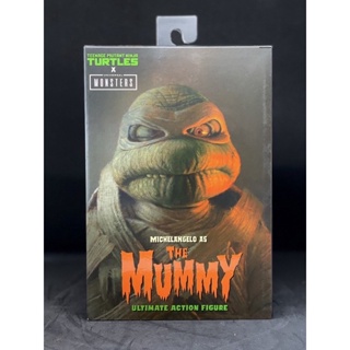 (แท้) นินจาเต่า Universal Monsters Teenage Mutant Ninja Turtles Ultimate Michelangelo The Mummy 1/10 Action Figure 18 cm