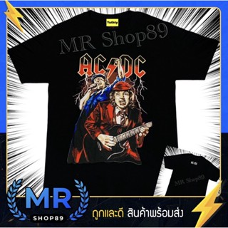 ใหม่ เสื้อวง ACDC เสื้อวินเทจ เสื้อทัวร์ T-Shirt เสื้อแฟชั่น เสื้อยืด เสื้อวินเทจ90 เสื้อวงวินเทจ90 ไม่มีตะเข็บข้าง ใส่ไ