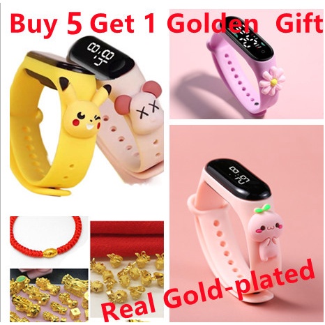 【Ready Store】นาฬิกาข้อมือดิจิทัล LED กันน้ํา สําหรับเด็กผู้ชาย และเด็กผู้หญิง