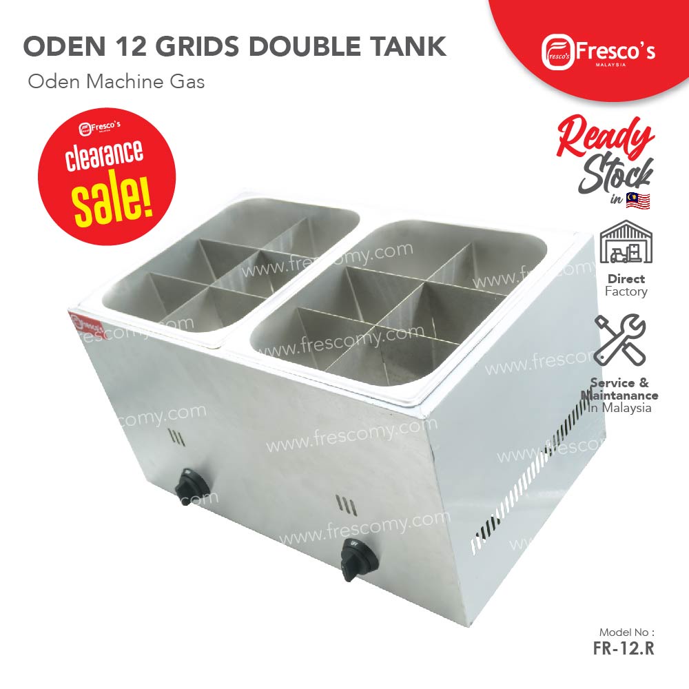 [CLEARANCE] Gas Oden 12 Grids Double Tanks - Oden Machine